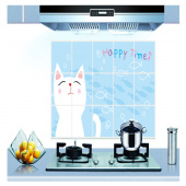 Наклейка виниловая "Фартук для кухни котик"
