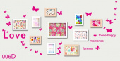 Набор виниловых наклеек "Счастливые воспоминания", цвет розовый