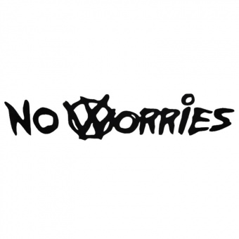 Виниловая наклейка на автомобиль  "No Worries"